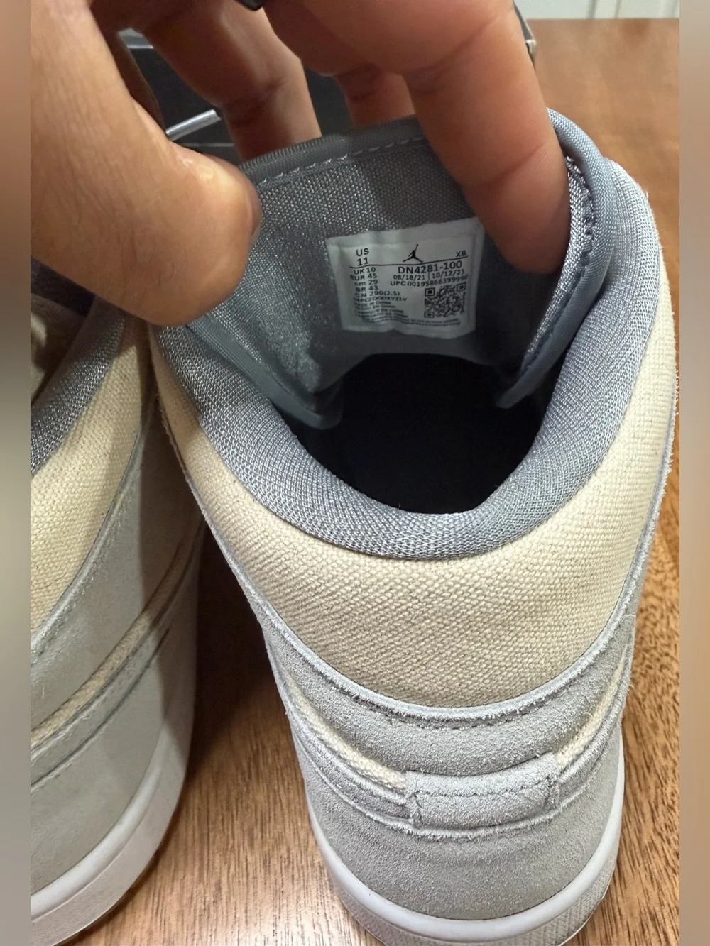 Air Jordan 1 Mid SE - Coconut Milk/Coconut Milk, Size Men’s 11 [Great Condition]